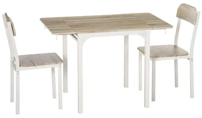 Image de Ensemble de table et chaises pour 2 personnes - Table pliante - Chaises pliantes - Ensemble de table et chaises - Ensemble de table compact