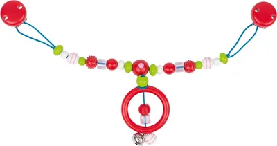 Produktbild von DAM Heimess Kinderwagenspanner: ROSA PERLE mit STREIFEN L40cm, Kunststoff, mit Clips
