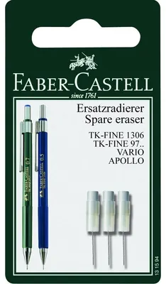 Image de FABER-CASTELL Ersatzradierer DBS TK-Fine BK 3x