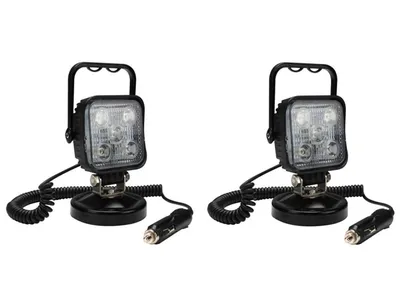 Produktbild von LED Scheinwerferset Arbeitsleuchten mit Magnet Werkstattlampe Zigarettenanzünder