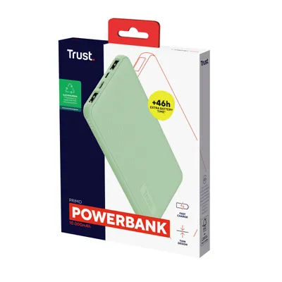 Obrázok produktu pre Trust 25029, 10000 mAh, Lithium-ion (Li-ion), 3,7 V, 15 W, Zelená