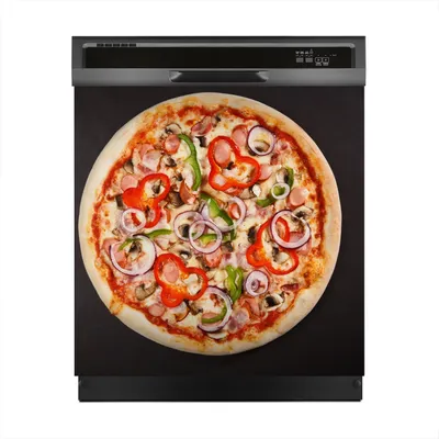 Produktbild von Aufkleber sticker 60x60 cm Dekorative folie Spülmaschine - leckere italienische pizza