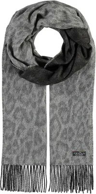 Produktbild von FRAAS Schal Scarf with Fringes Black grau mehrfarbig