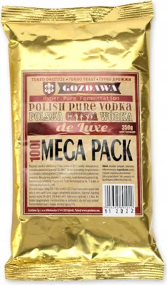 Zdjęcie produktu dla SuperButelki - Drożdże gorzelnicze Gozdawa, czysta wódka 100 l 21%, pożywki, witaminy, mikroelementy, zestaw do fermentacji, mega pack, de luxe