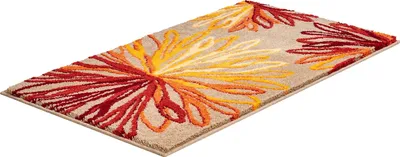 Produktbild von Grund Badteppich ART - 100% Polyacryl SUPERSOFT, Farbe:Orange / Beige, Größe:60x100 cm