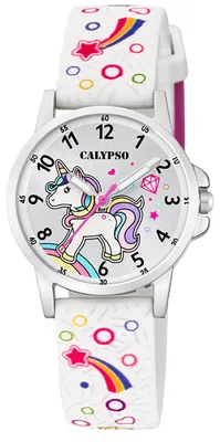 Produktbild von Calypso Kinder Analog Uhr Fashion PUR Armbanduhr mehrfarbig weiß rosa UK5776/4