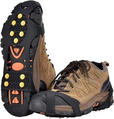 Produktbild von Antislip Spikes für Schuhe & Stiefel - Tigerförmige Spikes für Eis & Schnee - Anti-Ausrutsch Schuhzubehör für Winter - 1 Paar - Anti-Abrieb - Gummischuhspikes