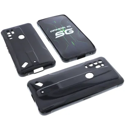 Produktbild von foto-kontor Hülle kompatibel mit Ulefone Armor 10 Tasche Gummi TPU Schutz Handytasche schwarz