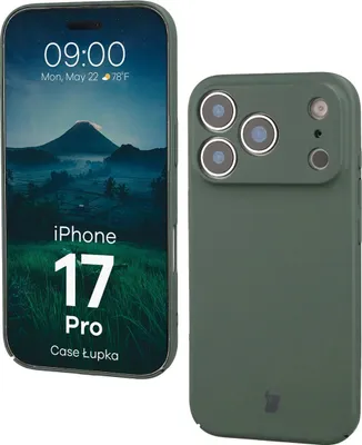 Produktbild von Handyhülle für iPhone 17 Pro, Bizon Case Lupka, Grün