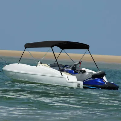 Obrázek produktu pro Bimini stříška se 3 oblouky Černá / 180 x 150 x 110 cm
