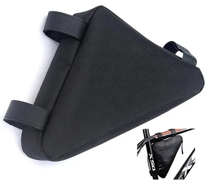 Image de Sacoche étanche triangulaire pour cadre de vélo, idéale pour téléphone portable