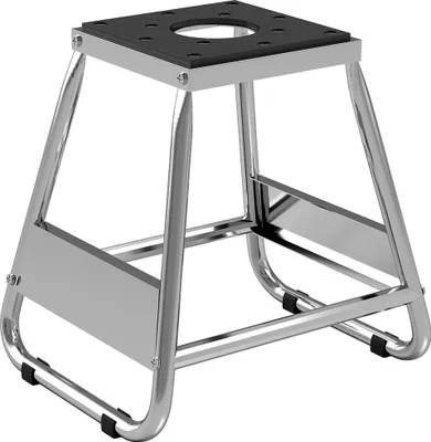 Obrázek produktu pro Motokrosový zvedák – montážní stojan na motocykly – ocel, odnímatelný, nosnost 500 kg, gumová plošina, 40 × 36 × 40,5 cm – šedý