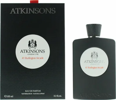 Produktbild von Atkinsons 1799 41 Burlington Arcade, Unisex, 100 ml, Grapefruit, Zitrone, Pfeffer, Bernstein, Laubmoose, Patschuli, Vetiver, Kardamom, Lakritze, 1 Stück(e)