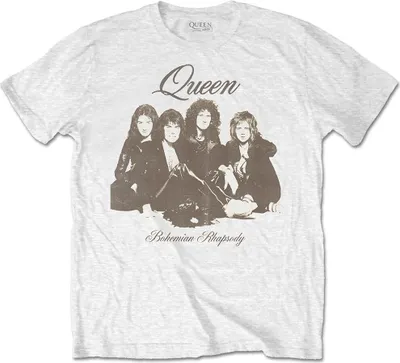 Produktbild von Queen Bo Rhap Portrait White L T-Shirt
