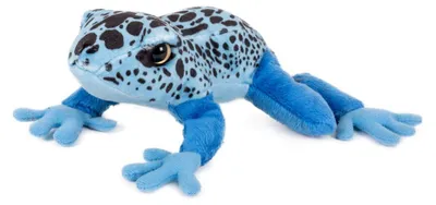 Immagine prodotto di Coniglio blu in peluche, dimensioni 21x19 cm, adatto dai 0 mesi in su