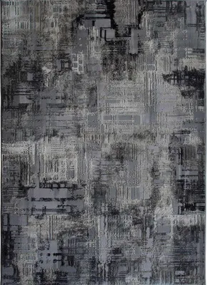 Zdjęcie produktu dla Szary dywan graficzny z efektem abstrakcyjnym 120x170