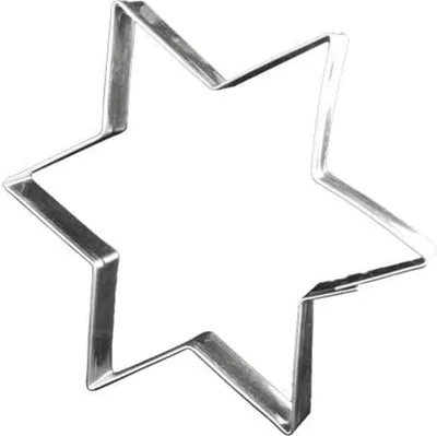 Zdjęcie produktu dla Foremka do ciastek/wycinania Lares gigantyczna gwiazda - wykonana z blachy - do ciastek, herbatników, pierników - rozmiar: 19cm -  Germany