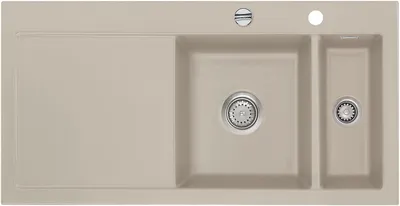 Produktbild von Flächenbündige Spüle MERA 100 F Fango Becken rechts - Excenterbedienung