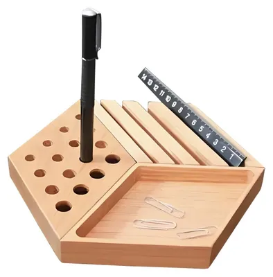 Productafbeelding van Houten Bureau Organizer met Compartimenten