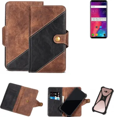 Produktbild von K-S-Trade Handy Hülle Schutz Hülle Schutzhülle Bookstyle Case kompatibel mit Elephone U Pro Handy Cover Hülle Schutztasche 1x