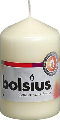 Produktbild von Bolsius 103613200105 Stumpenkerze 8x4,8cm elfenbein, elfenbein