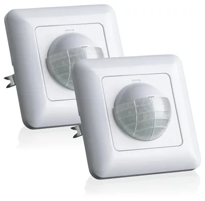 Produktbild von 2x Bewegungsmelder Unterputz LED geeignet 600W Bewegungssensor 3-Draht SEBSON