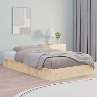 Image de Maison Exclusive - Lit en bois massif 75 x 190 cm