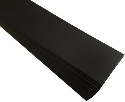A stack of black decorative foam panels.