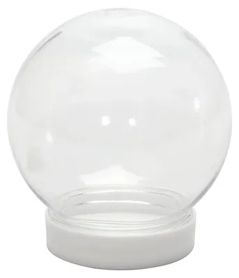 Produktbild von Creativ Company Schneekugel Bastelset - transparente Kunststoff 18 Stück