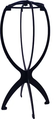 Produktbild von Perückenständer aus Kunststoff, zusammenklappbar, einfache Montage, tragbar, für Reisen, Perückenkopf, Haarteile, Kopfbedeckungen, Haarstyling, Trocknungsdisplayhalter
