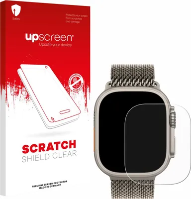 Produktbild von upscreen Schutzfolie für Apple Watch Ultra / Ultra 2 / Ultra 3 (49 mm) Displayschutz Displayschutzfolie Folie Klar Transparent