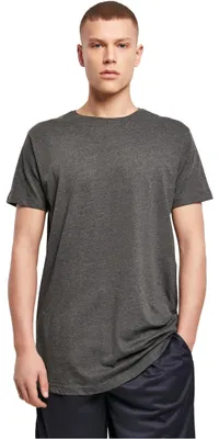 Produktbild von Build Your Brand Herren Shaped Long Tee – Langes T Shirt aus Baumwolle mit abger
