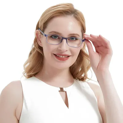 Produktbild von Lesebrille mit Blaulichtfilter, Flexibel TR90, Stärke +1,0, Uni, für Zuhause und Büro