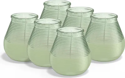 Produktbild von Bolsius 6er Set Outdoor-Kerzen mit Citronella-Duft, grün