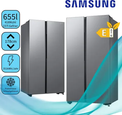 Obrázok produktu pre Chladnička Samsung RS62DG5003S9EF side-by-side s mrazničkou, 178 cm, 628 l, SmartThings