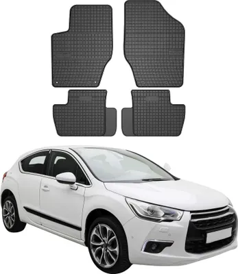 Image de OMAC Tapis de sol pour Citroen DS4 2011-2015 Noir en caoutchouc
