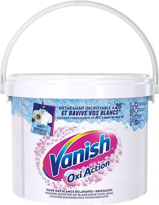 Produktbild von Vanish – Fleckenentferner – Oxi Action Whitening Booster – Für weiße Wäsche – Pulver – 2,7 kg - 1 Stück