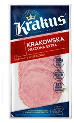 Obrázok produktu pre Krakowska pieczona w plastrach 80 g