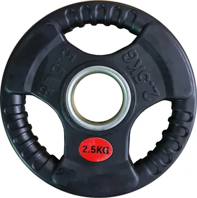 Produktbild von Gummierte Ersatzscheibe mit Griffen 2,5kg - Durchmesser 50 mm
