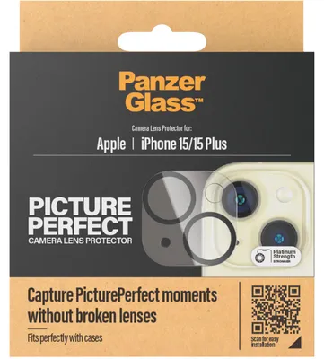Productafbeelding van PanzerGlass PicturePerfect Camera protector voor iPhone 15 - Ultra-Clear case friendly