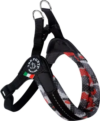 Produktbild von Tre Ponti RR200 Easy Fit Soft Mesh Camouflage mit verstellbarem Bauchgurt und Click-Verschluss camou-rot