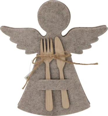 Produktbild von Weihnachts-Tischset Engel, 4er-Set, beige