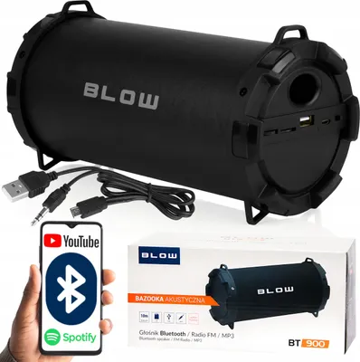 Produktbild von Tragbarer Bluetooth-Lautsprecher Blow Bazooka 25W Fm Usb/Microsd Aux 800Mah