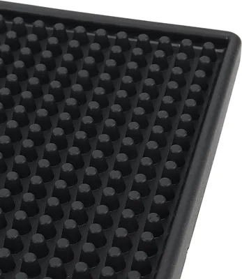 Produktbild von 3 Stück 45 x 30 cm Barmatte Silikon Schwarz, rutschfest Gummi Abtropfmatte Barmatte mit Noppen, Bar Service Matte für Küche, Cafés, Restaurants