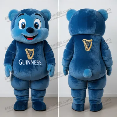 Produktbild von Himmelblaues MASTICOT lächelndes Schaf-Maskottchen (Guinness)