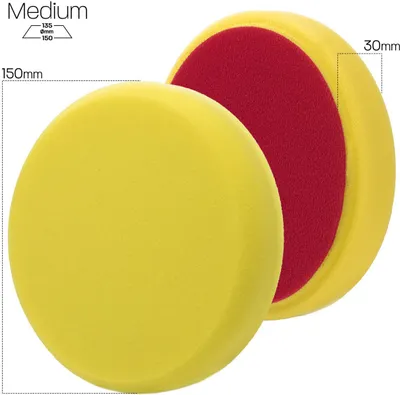 Produktbild von Menzerna Medium Cut Pad Standard - Auto Polierpad P150M - 150mm gelb