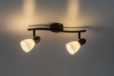 Immagine prodotto di Faretto SOMA 2XE14 colore bianco e nero