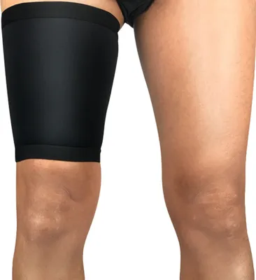Produktbild von Sport Bein Oberschenkelstütze Unterstützung Stretch Sleeve Unisex Kompression Beinschutz-M Schwarz