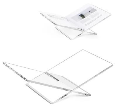 Immagine prodotto di Leggio per libri - Acrilico - 40 x 24 x 11 cm - Trasparente - Espositore per presentazioni
