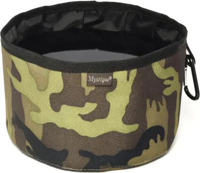 Produktbild von Mystique Reisetrinknapf Reisenapf mit Karabiner faltbar Faltnapf 2,0l camo